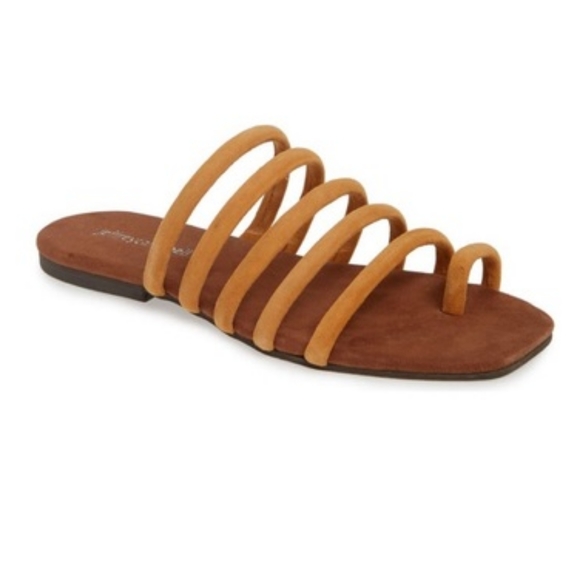 Jeffery Campbell Coniper Flat Sandals Suede Sz 8 - Picture 6 of 9